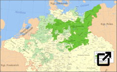 Karte zum Währungsgebiet aus der
	   Grundlage des Leipziger Rezesses 1690