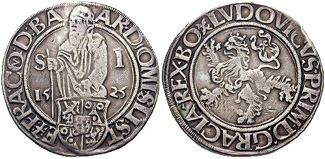 Joachimstaler Guldengroschen 1525