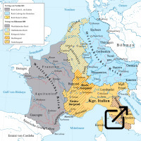 Karte Verdun 843 und Ribemont 880